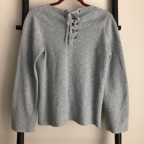 Lace Up Back Sweater - Picture 3 of 4